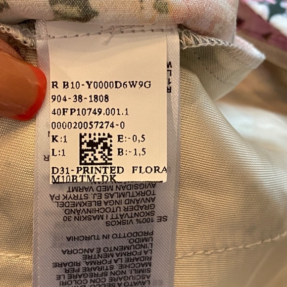 New! Reiss Serena Floral Print Wide Leg Trousers Multicolored nwot 33401 - Picture 15 of 16